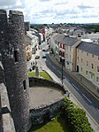 Pembroke Main Street from the castle